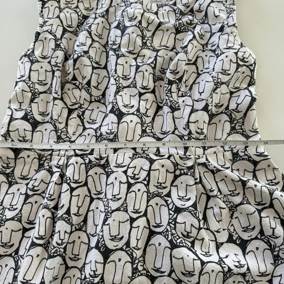 Mata Traders- 100% Cotton- Black and White- Face Print Dress- Ethical- Unique- M - Picture 11 of 13